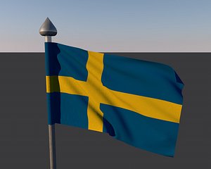 sweden flag 3ds