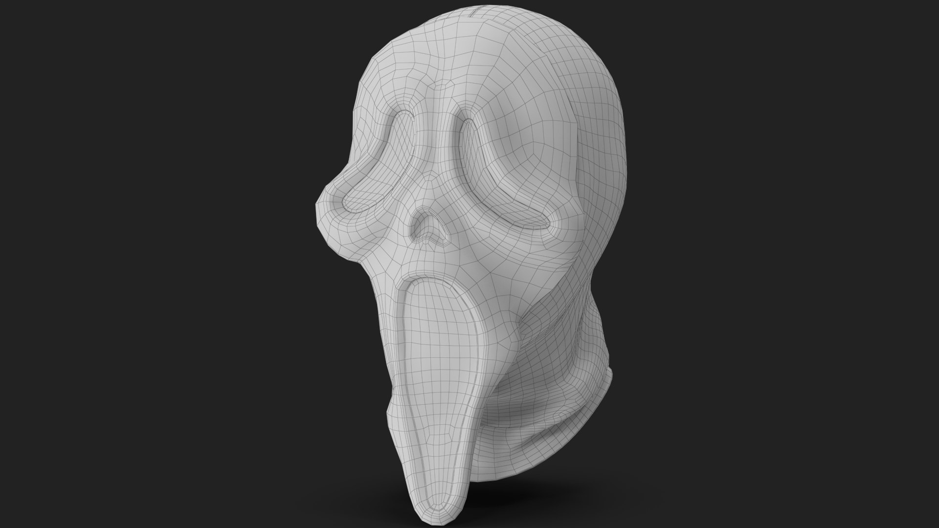 Ghostface Mask model https://p.turbosquid.com/ts-thumb/YR/XodgjM/ZK/wireframe_03/jpg/1719546222/1920x1080/fit_q87/2227fada961959ade46f741d680ce650bcd7c53a/wireframe_03.jpg