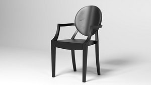 3D Louis Ghost Chair