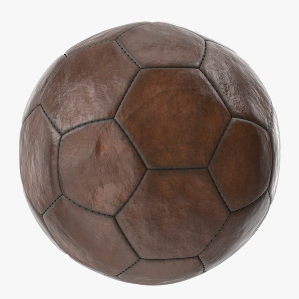 old leather ball v2 3D model