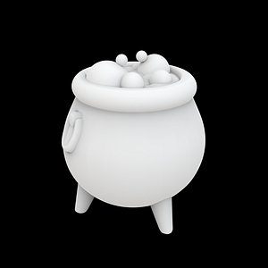 Witch Cauldron Pot 3D Print Model 3D model
