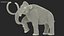 3D Adult Mammoth Old Skeleton Shell Walking Pose model