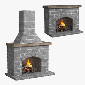 3D Fireplace Collection