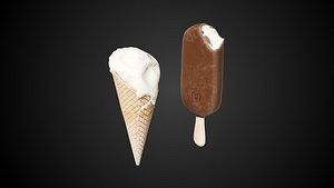 Ice Cream Props 3D model