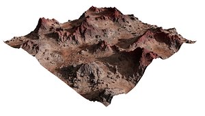 3D Surface topography of an alien planet