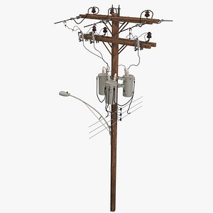 utility pole 3D