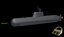 3D german submarine model