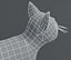 Modelo 3D de malla de base de gato de dibujos animados