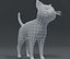 Modelo 3D de malla de base de gato de dibujos animados