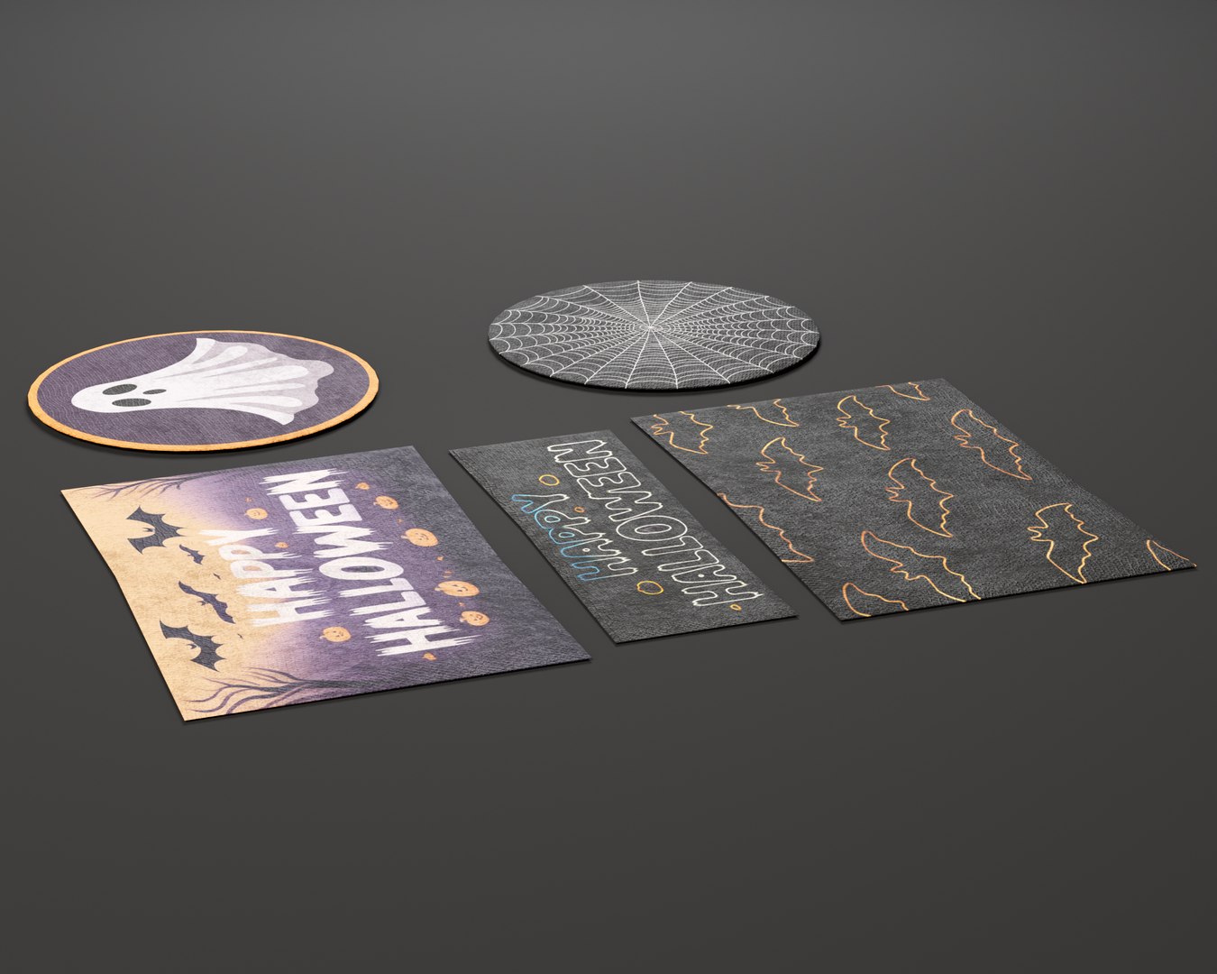 3D Halloween Rugs Model - TurboSquid 2355730