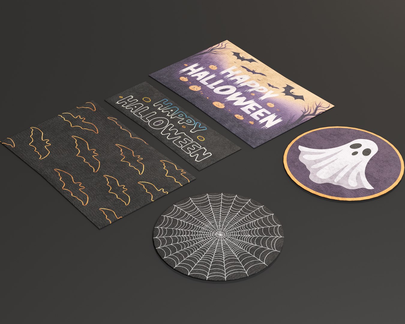 3D Halloween Rugs Model - TurboSquid 2355730