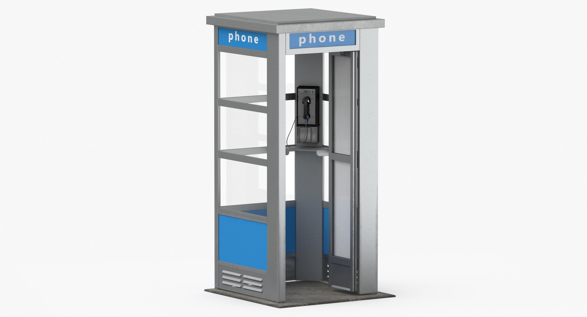 3D model Phonebooth Clean and Dirty, Open and Closed https://p.turbosquid.com/ts-thumb/YR/qc4EeG/6g/phonebooth_clean_open_thumbnail_0002/jpg/1650300010/1920x1080/fit_q87/96915663d76478dc1f145b867914193e3bf12913/phonebooth_clean_open_thumbnail_0002.jpg