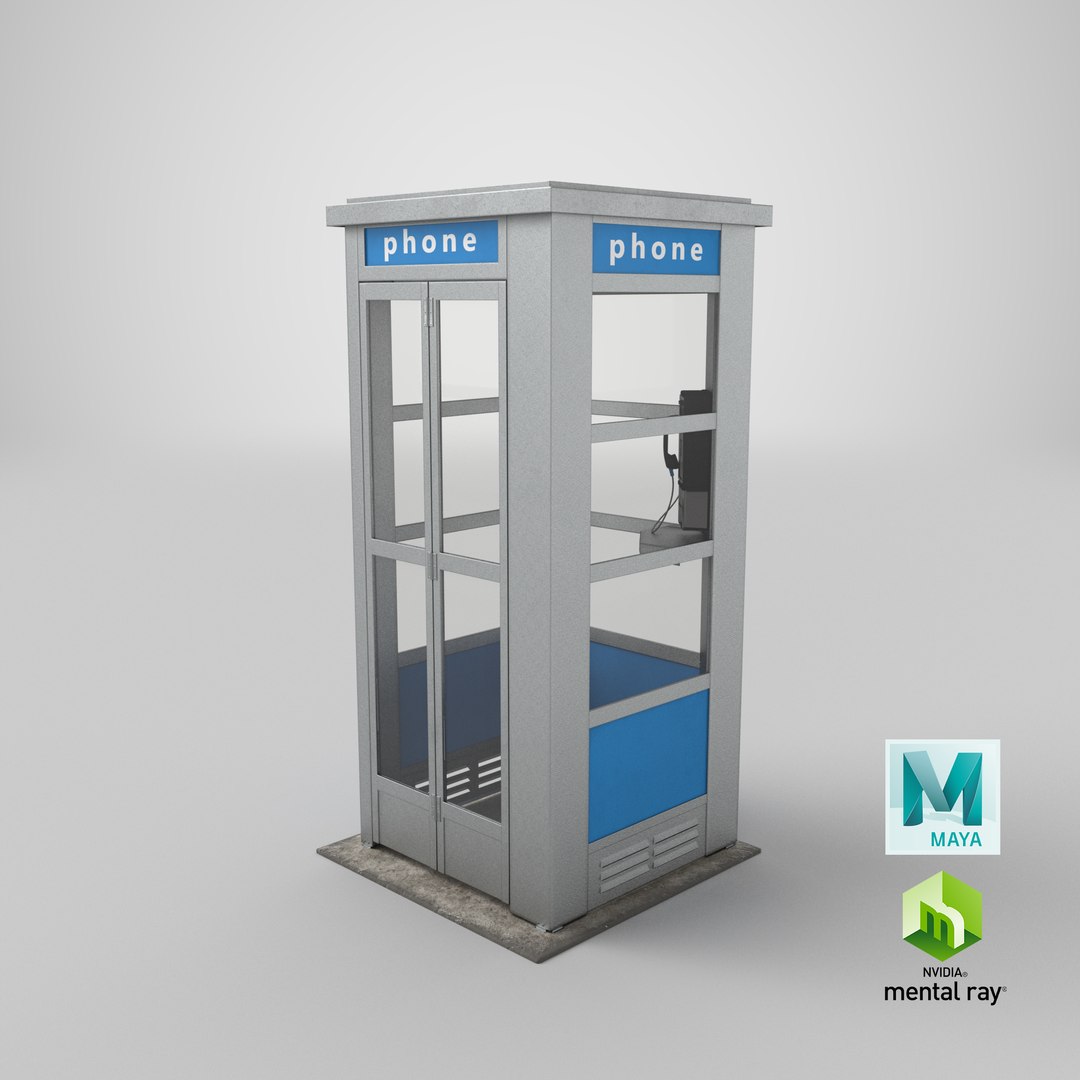 3D model Phonebooth Clean and Dirty, Open and Closed https://p.turbosquid.com/ts-thumb/YR/qc4EeG/8q/stemcell_maya_mental_ray_render/png/1654848739/1920x1080/fit_q87/9437bcf1ef9c593cc59092fee94a105911c3f309/stemcell_maya_mental_ray_render.jpg