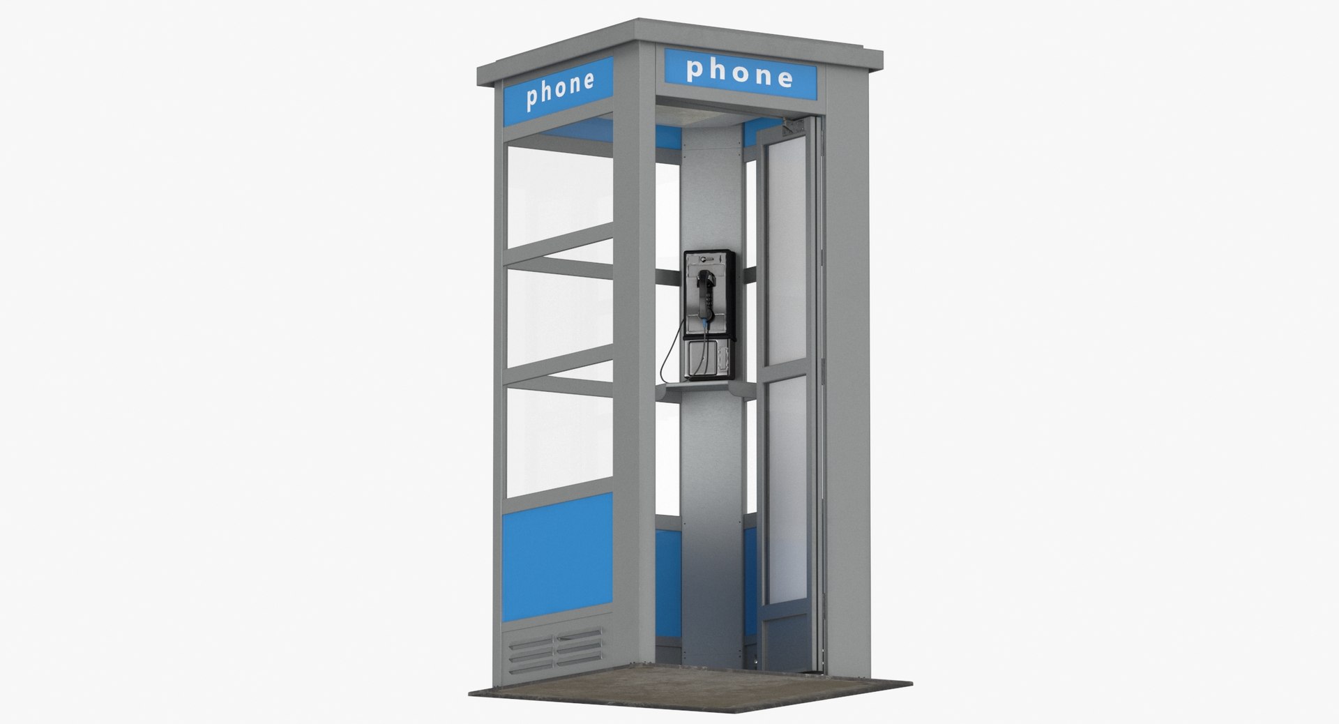 3D model Phonebooth Clean and Dirty, Open and Closed https://p.turbosquid.com/ts-thumb/YR/qc4EeG/gE/phonebooth_clean_open_thumbnail_0007/jpg/1650300025/1920x1080/fit_q87/105455fb13da23344ecb80bd7464d5e74236e288/phonebooth_clean_open_thumbnail_0007.jpg