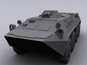 3d model btr 80 soviet transport
