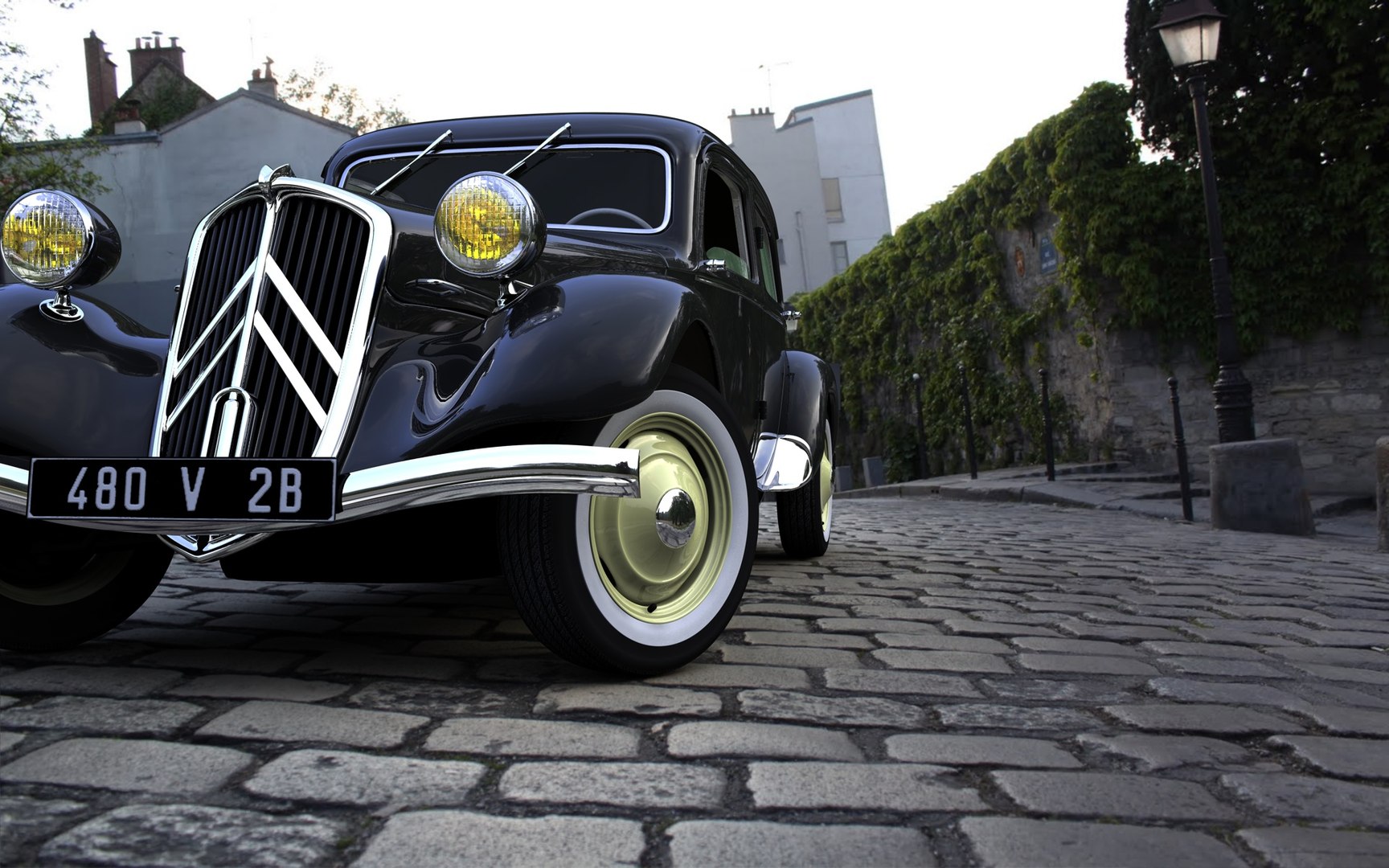 citroen traction avant 3d model