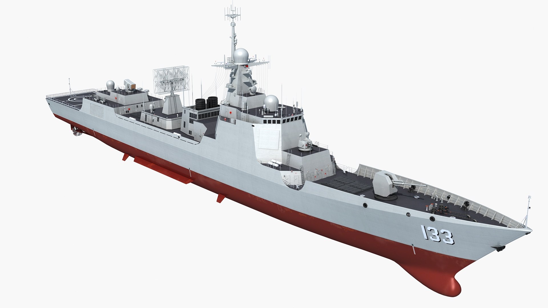 Chinese Navy 052DL Class Destroyer 3D - TurboSquid 1940348