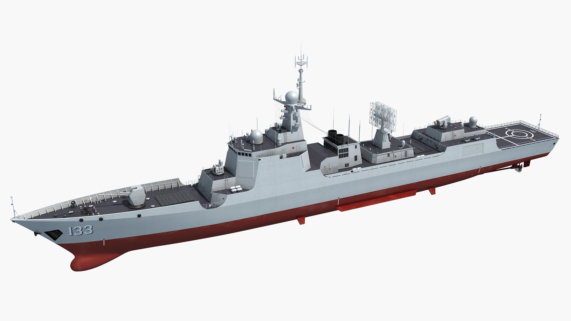 Chinese Navy 052DL Class Destroyer 3D - TurboSquid 1940348