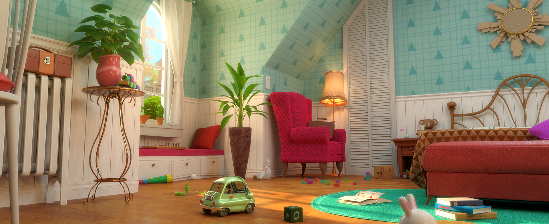 Cartoon Room Interior Full Version 3D 모델 - TurboSquid 1682518