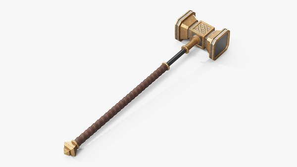modelo 3d Martillo de batalla de dos manos - TurboSquid 2396476