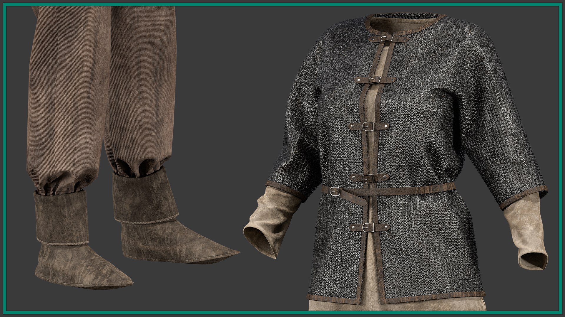 3D model female Medieval warrior outfit with texture and smart material https://p.turbosquid.com/ts-thumb/YS/1dBplK/g9/5/jpg/1766060817/1920x1080/fit_q87/bb15fd1da1923a9dbdffa74a4b9b8a92be05b683/5.jpg