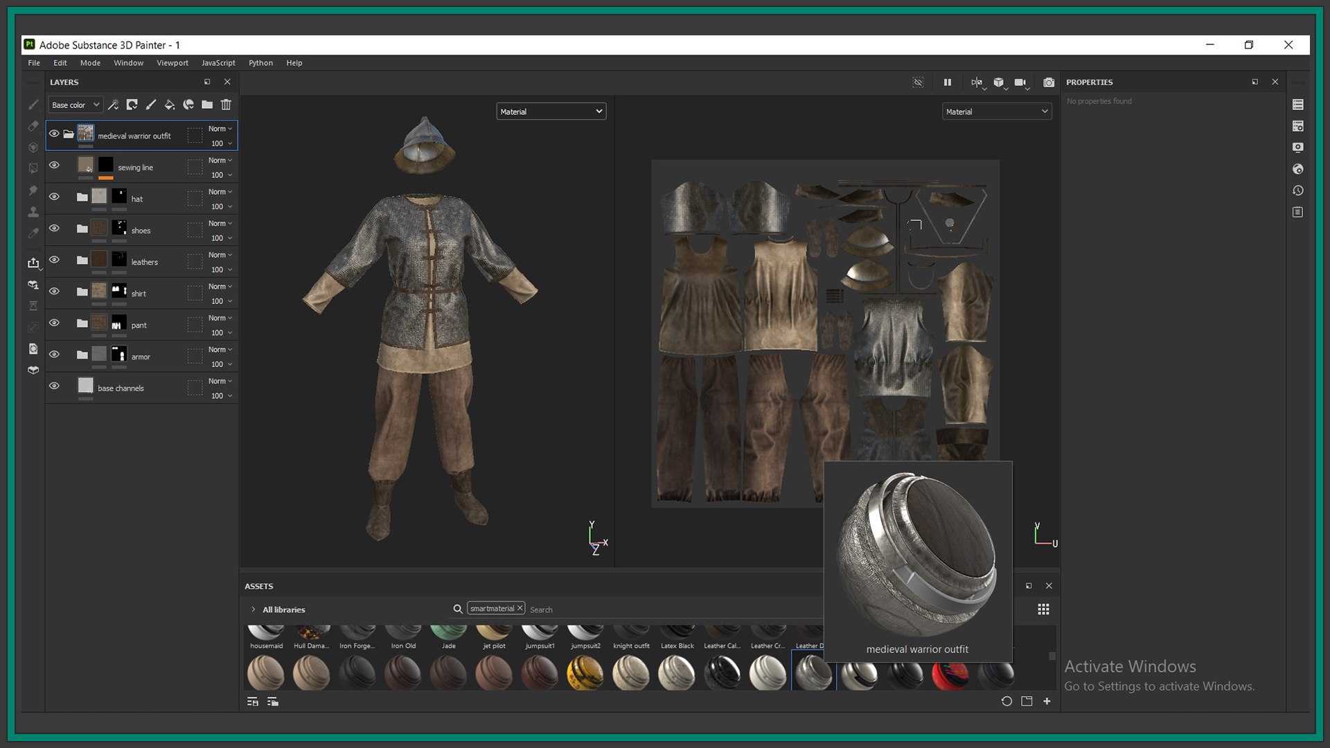 3D model female Medieval warrior outfit with texture and smart material https://p.turbosquid.com/ts-thumb/YS/1dBplK/qj/7/jpg/1766060817/1920x1080/fit_q87/68fdc5eba2c513bbf1aa438232b24ca3dbb0b3ba/7.jpg