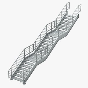 Metal Modular Industrial Staircase Builder set 02