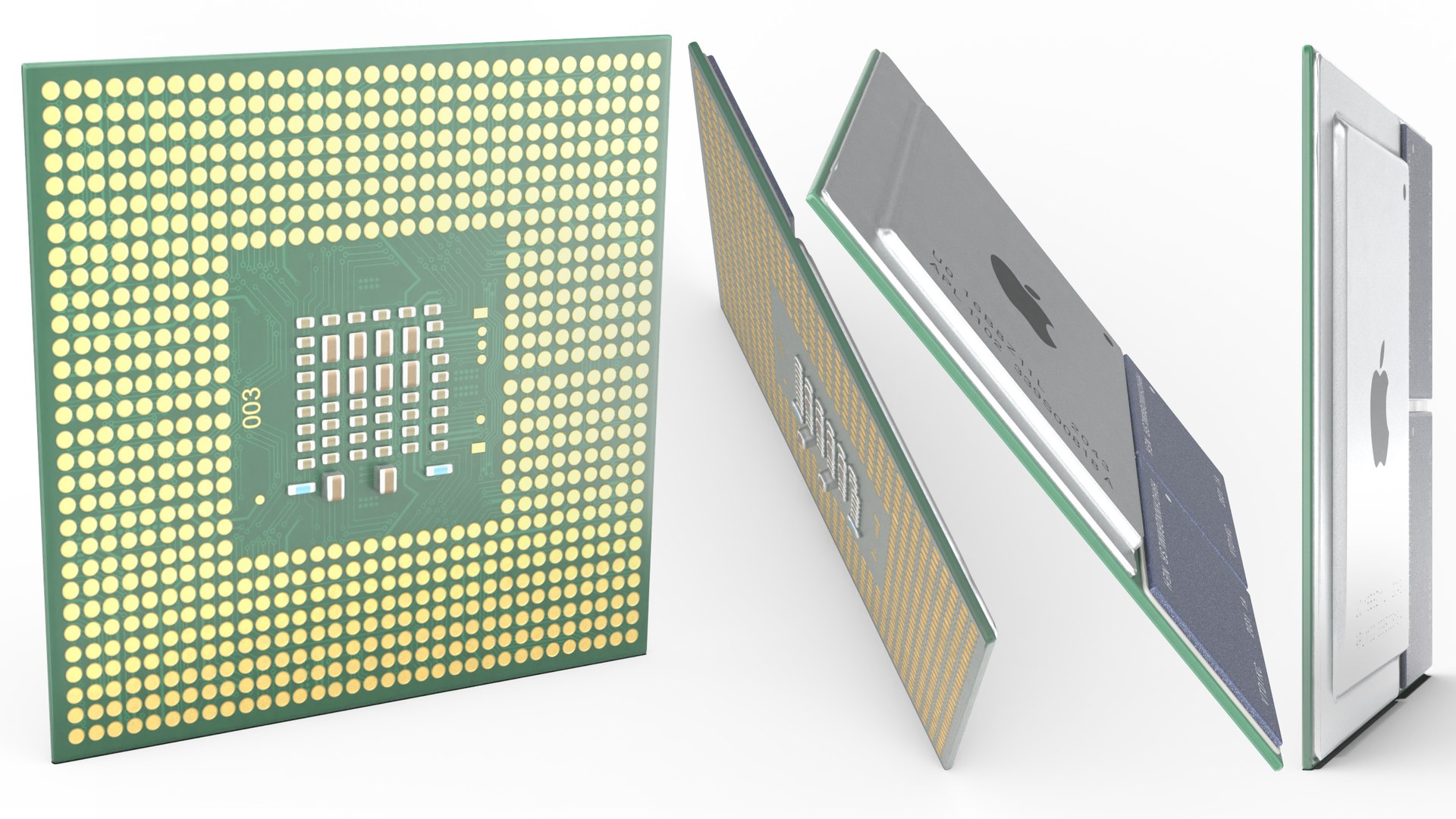 Apple Computer Chips Collection 2 Model - TurboSquid 2210649