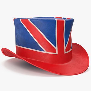 Union Jack Top Hat v 3 3D model