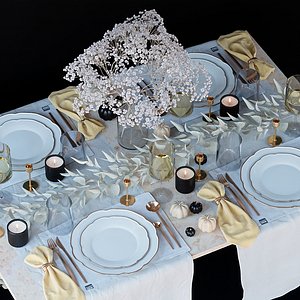 3D Tableware set model