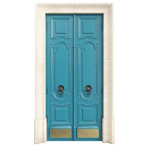 3D Entrance classic door 98