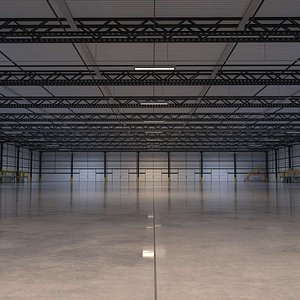 Warehouse Interior and Exterior PBR 09 3D