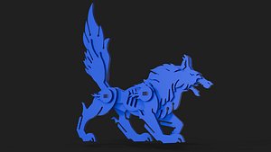 Cyber Wolf Kit Puzzle 3D model