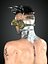 Realistisches manipuliertes Sci-Fi-Man-K-Charakter-3D-Modell