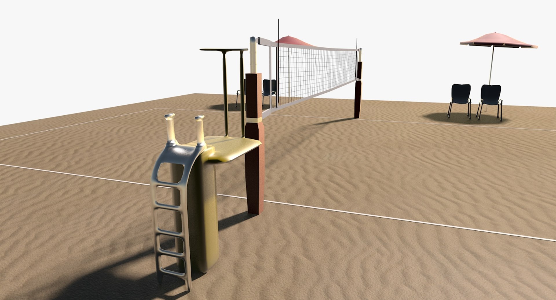 3D Volleyball Court Model - TurboSquid 1268451