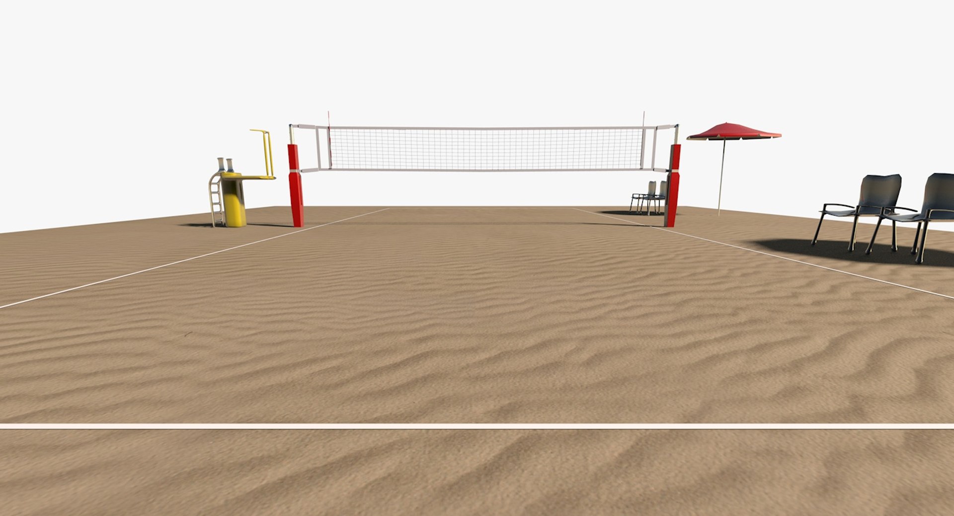 3D Volleyball Court Model TurboSquid 1268451