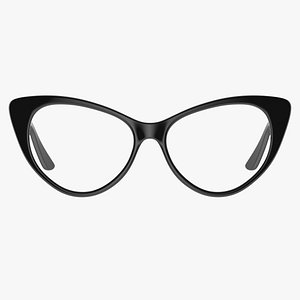 3D glasses eye model