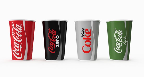 Coca Cola cup with ices | 3D model