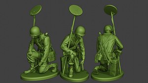 3D american soldier ww2 engineer