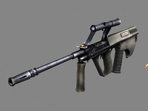 steyr aug 3d max