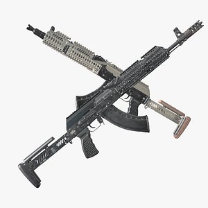 PBR gameready AK-103 and AK-104 with Zenitco parts