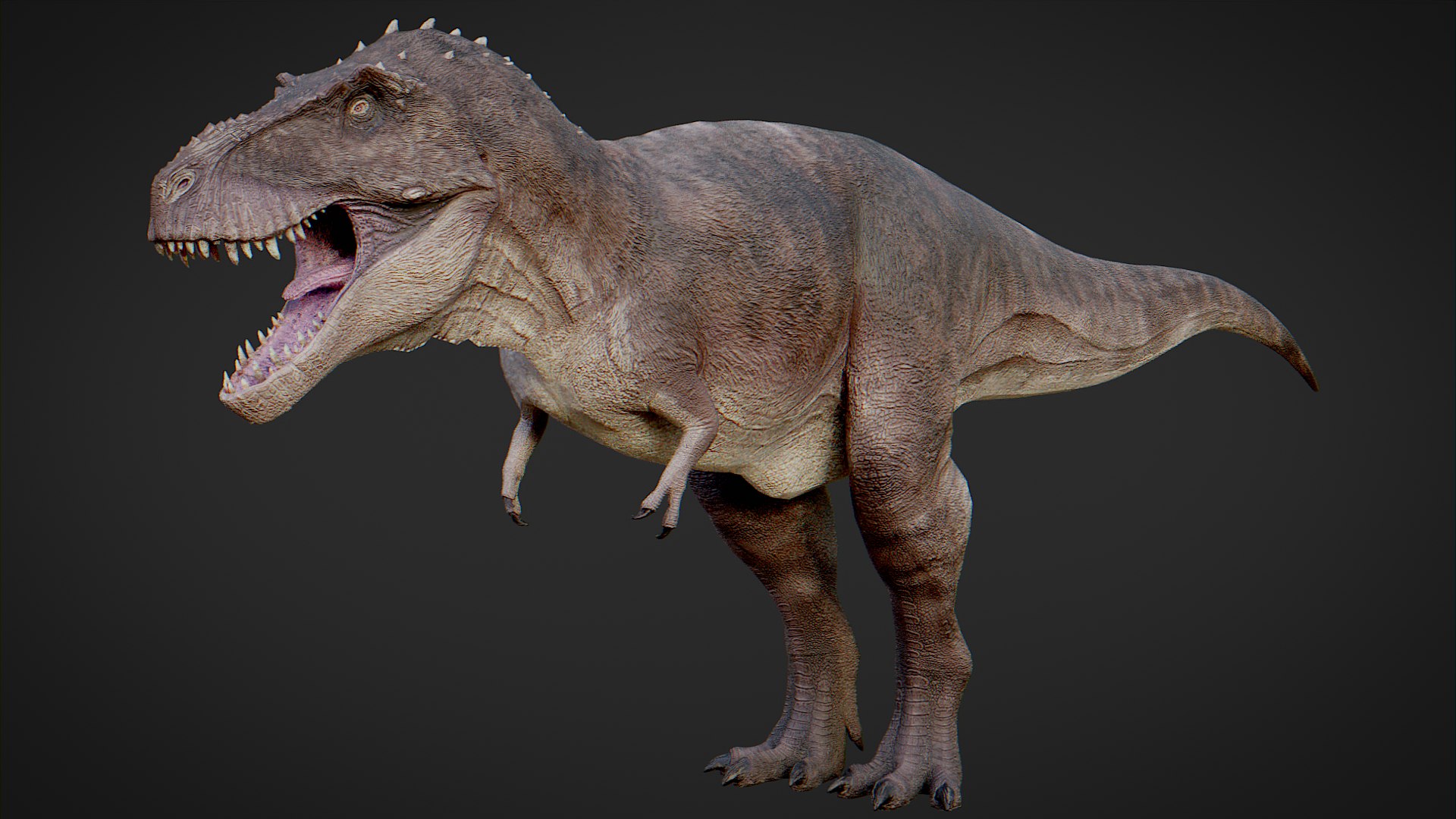 Tyrannosaurus rex running animal 3D model - TurboSquid 1566262