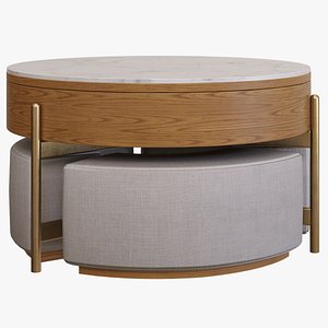 Coffee Table With Ottomans