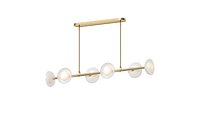 Bezel 6-Light Linear Chandelier - West Elm