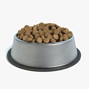 bowl dog food 3d 3ds