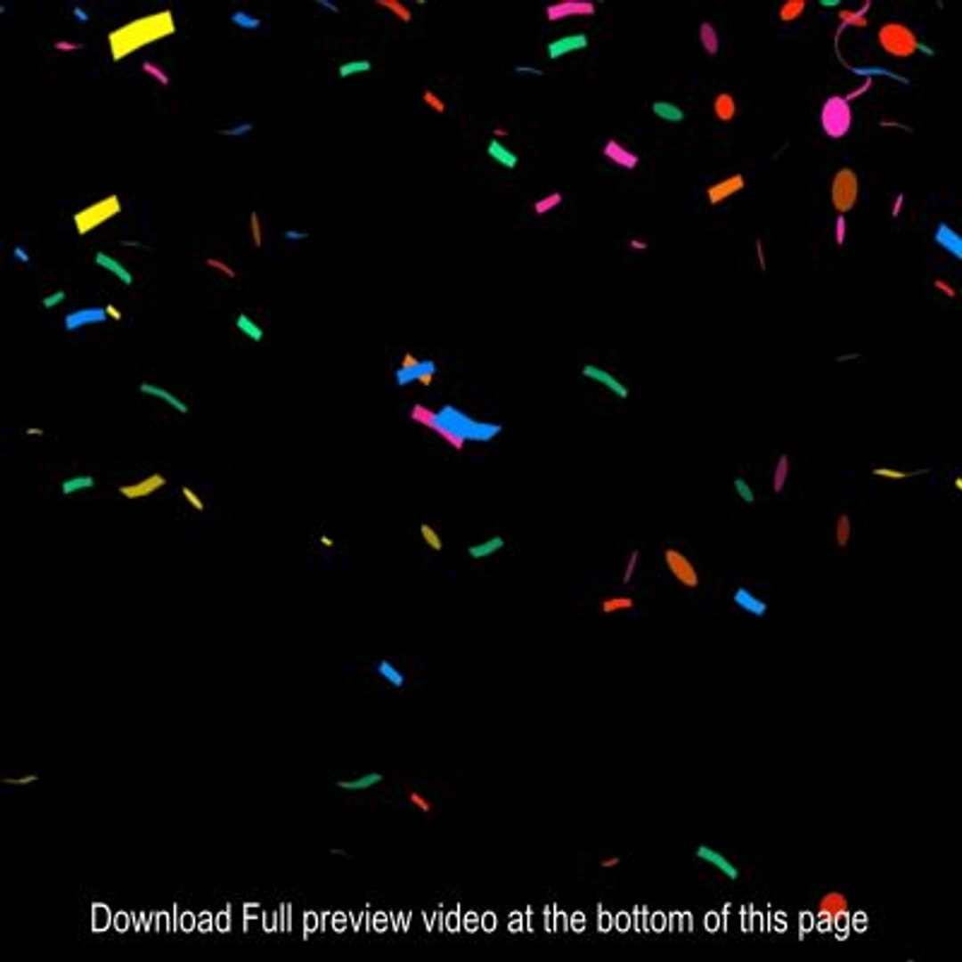 3d Confetti Rain Particle