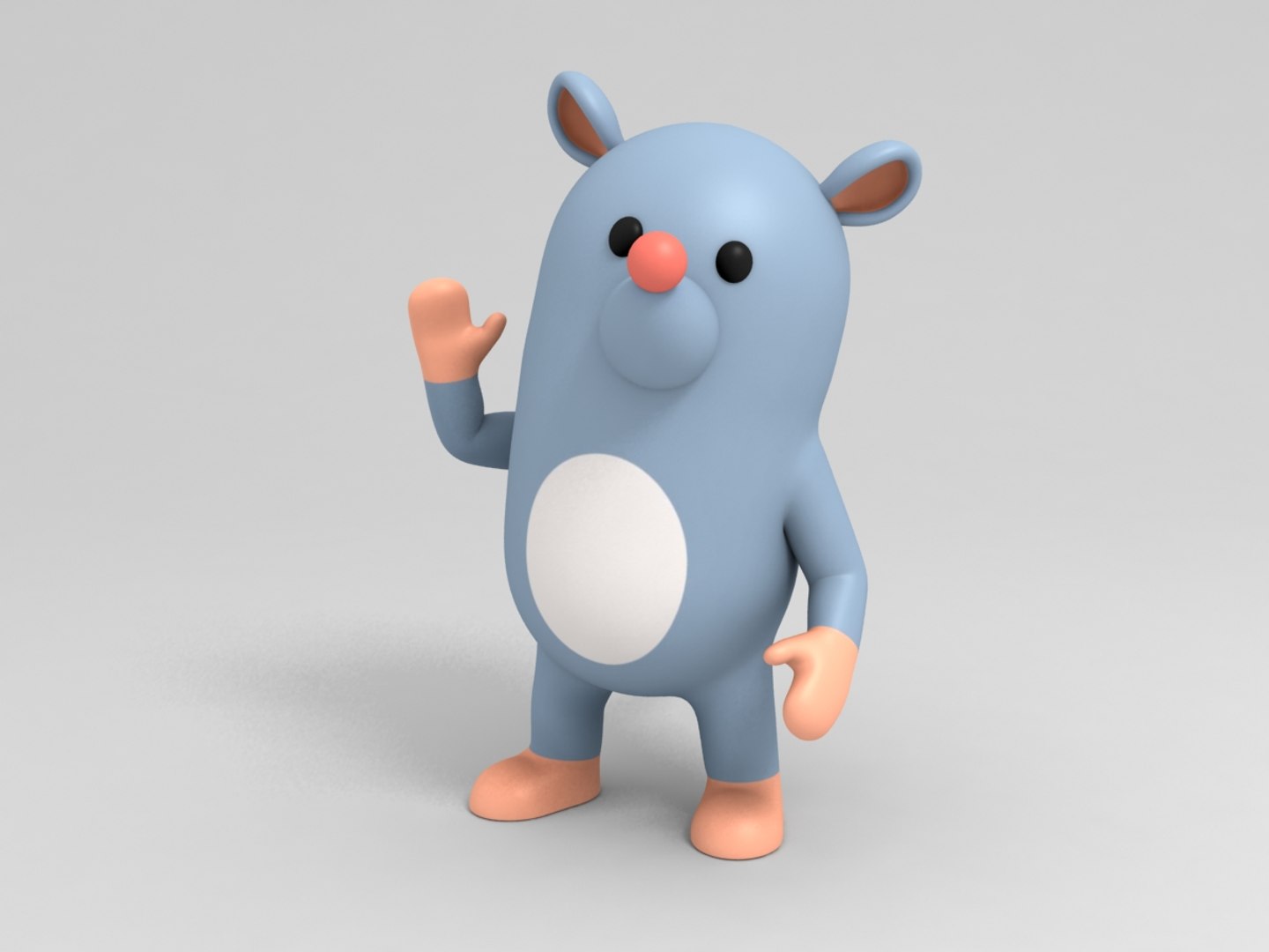 Rat Character Cartoon Model - TurboSquid 1256497