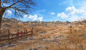 3D bike desert