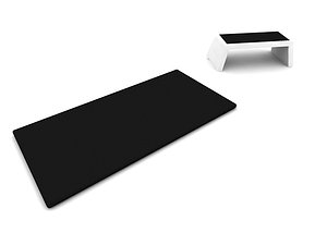 3d model exercise matt aerobics bench