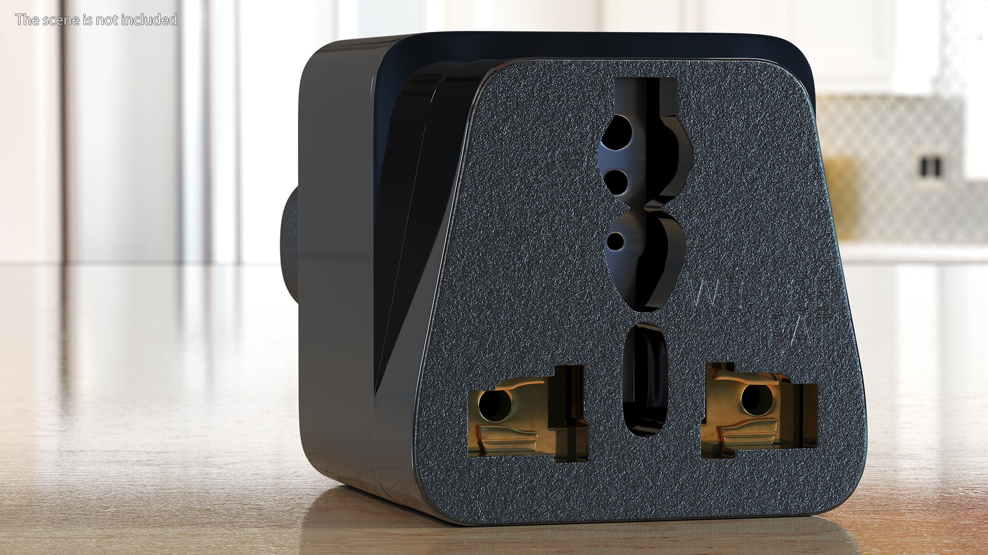 Type C Universal Plug Adapter Black Model - TurboSquid 1838089